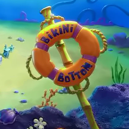 Bikini Bottom city-limits sign